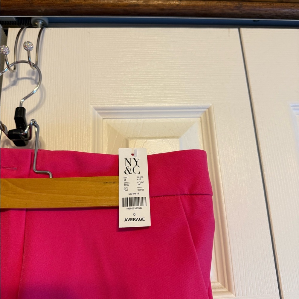 New York & Company Pink Straight Leg Pants Size 0 - Picture 3 of 3